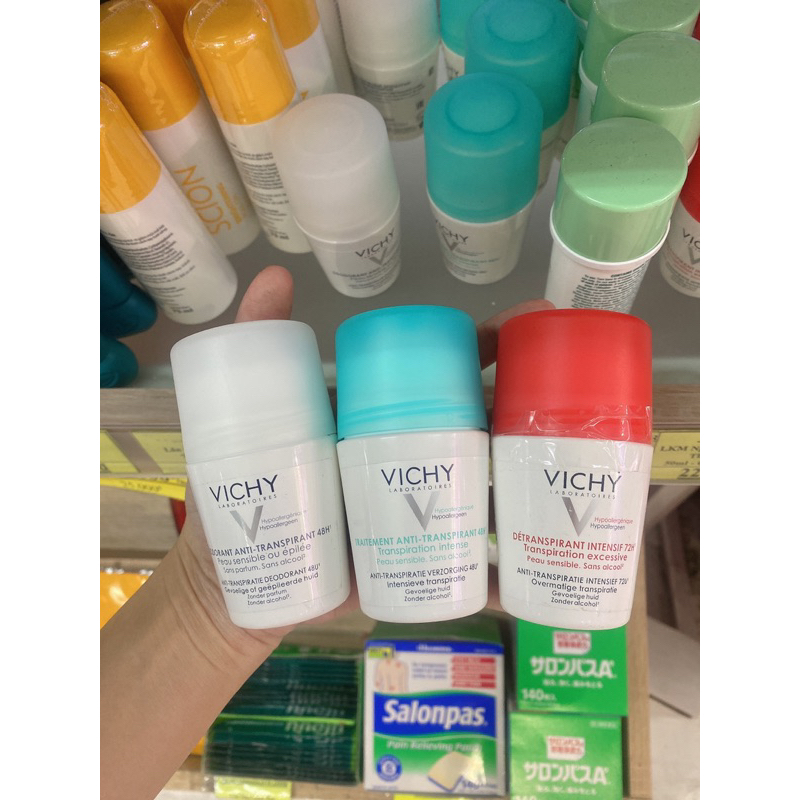 LĂN KHỬ MÙI VICHY - Deodorant Anti-Transpirant 48h 50ml