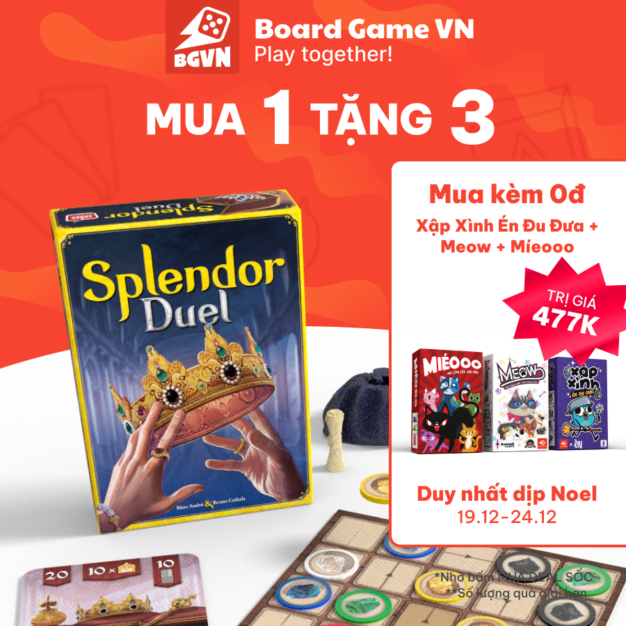 Splendor Duel - BoardGame 2 người từ vũ trụ game Splendor nổi tiếng toàn cầu