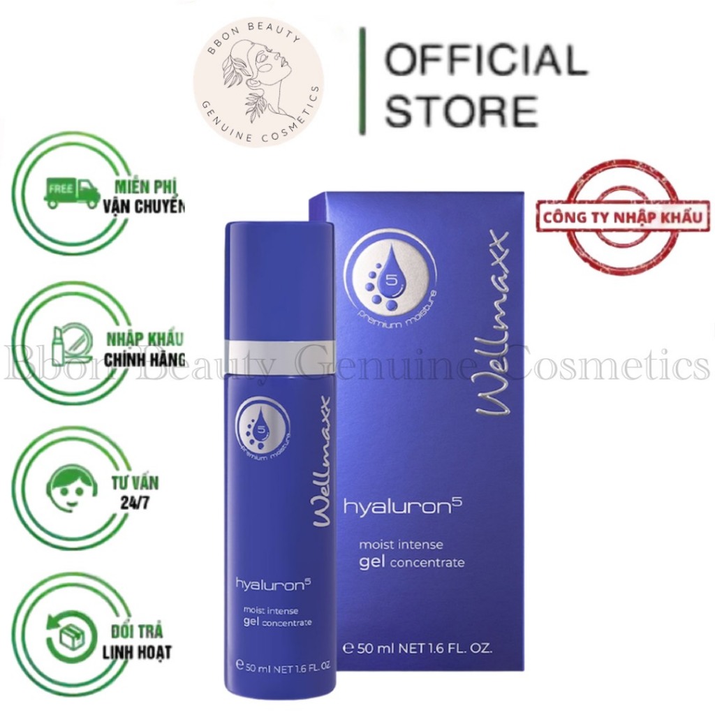 Gel Siêu Phục Hồi Và Dưỡng Ẩm Giúp Da Căng Bóng Tức Thì Ha+B5 Wellmaxx Hyaluron Moist Intense Gel Concentrate 75 ml