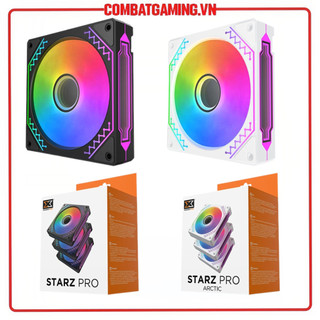 Bộ quạt tản nhiệt - kit 3 fan xigmatek starz pro argb black & arctic hàng chính hãng