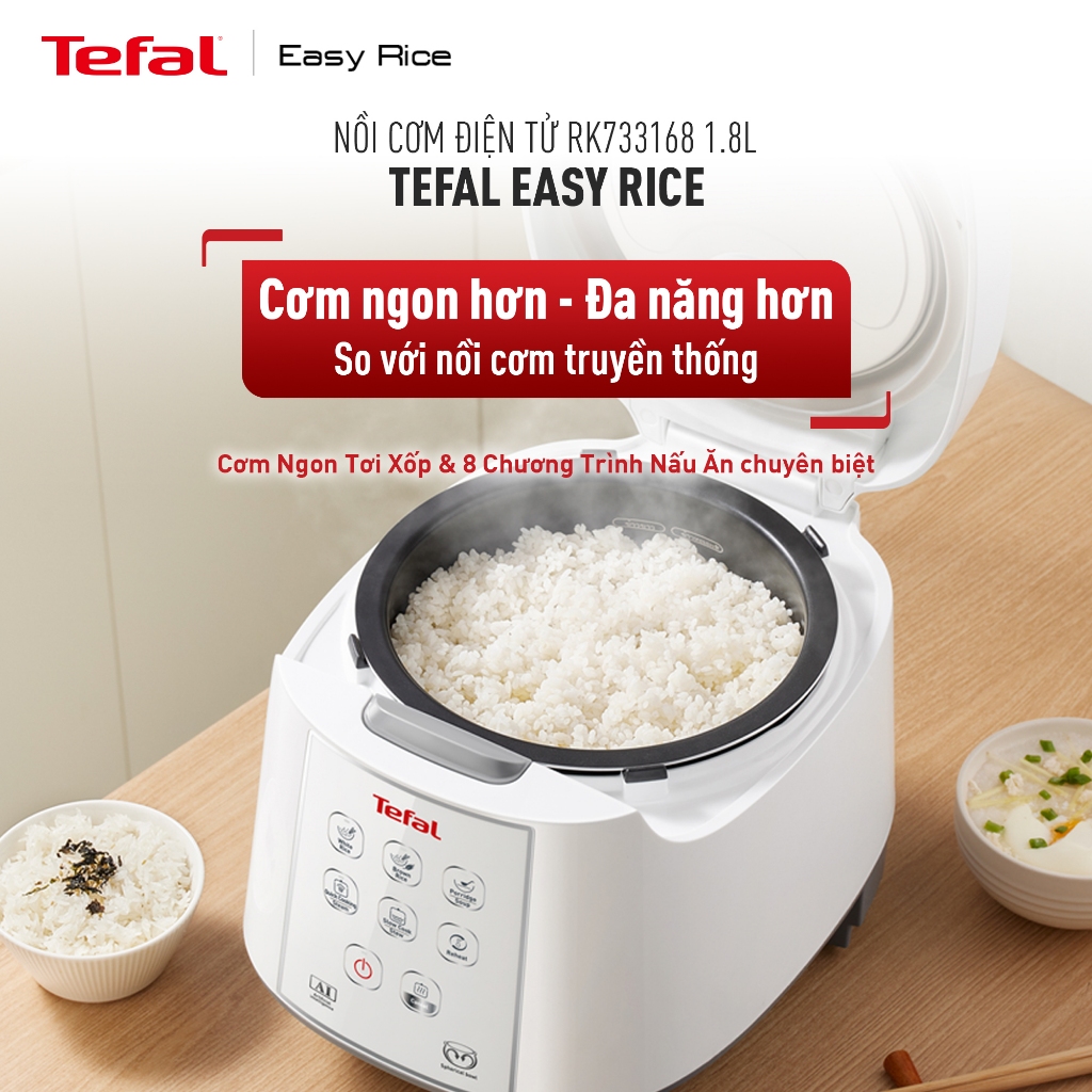 Nồi cơm điện tử Tefal RK733168 - 1.8L, 750W