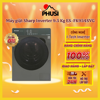 ES-FK954SVG Máy giặt Sharp Inverter 9.5 Kg ES-FK954SVG [MIỄN PHÍ GIAO LẮP] Bảo hành 6 tháng