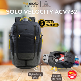 Balo Solo Velocity Max Backpack 17.3 inch- ACV732. Phù hợp du lịch Ngăn Đựng Giày Riêng Chính hãng bảo hành 05 năm