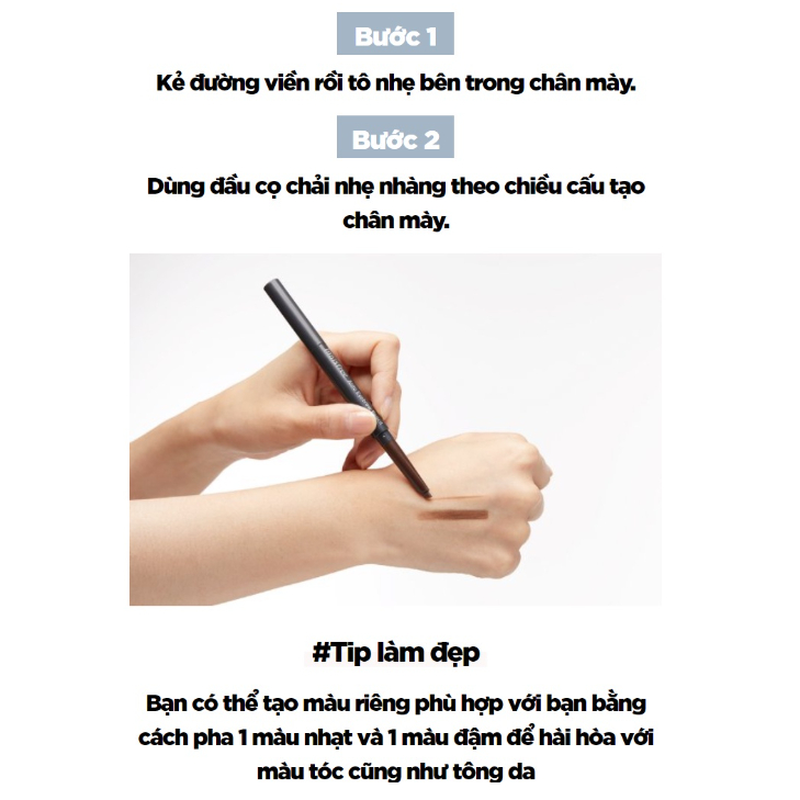 Chì Kẻ Mày 2 Đầu Innisfree Auto Eyebrow Pencil 0.3g