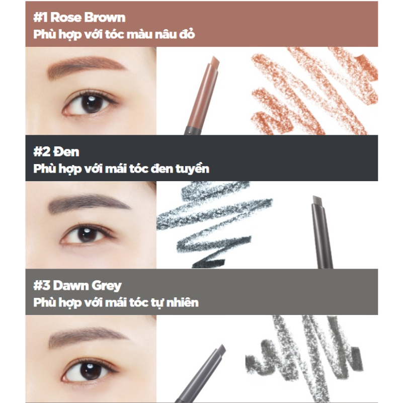 Chì Kẻ Mày 2 Đầu Innisfree Auto Eyebrow Pencil 0.3g