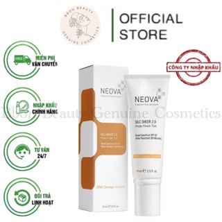 Kem chống nắng neova silc sheer 2.0 photo finish tint spf40 - 74ml