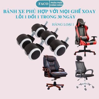 [COMBO] 5 Bánh Xe Chân Ghế Xoay BX05