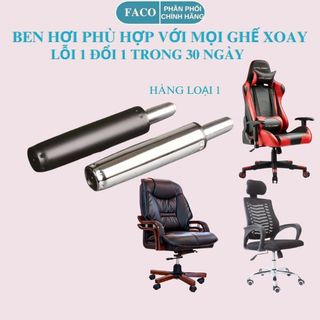 Ben Hơi Ghế xoay văn phòng - Khung thép mạ inox bền bỉ, BH 12 tháng