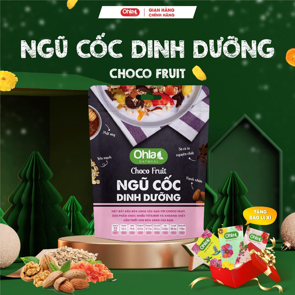 Ngũ Cốc Dinh Dưỡng Choco Fruit Ohla 180G