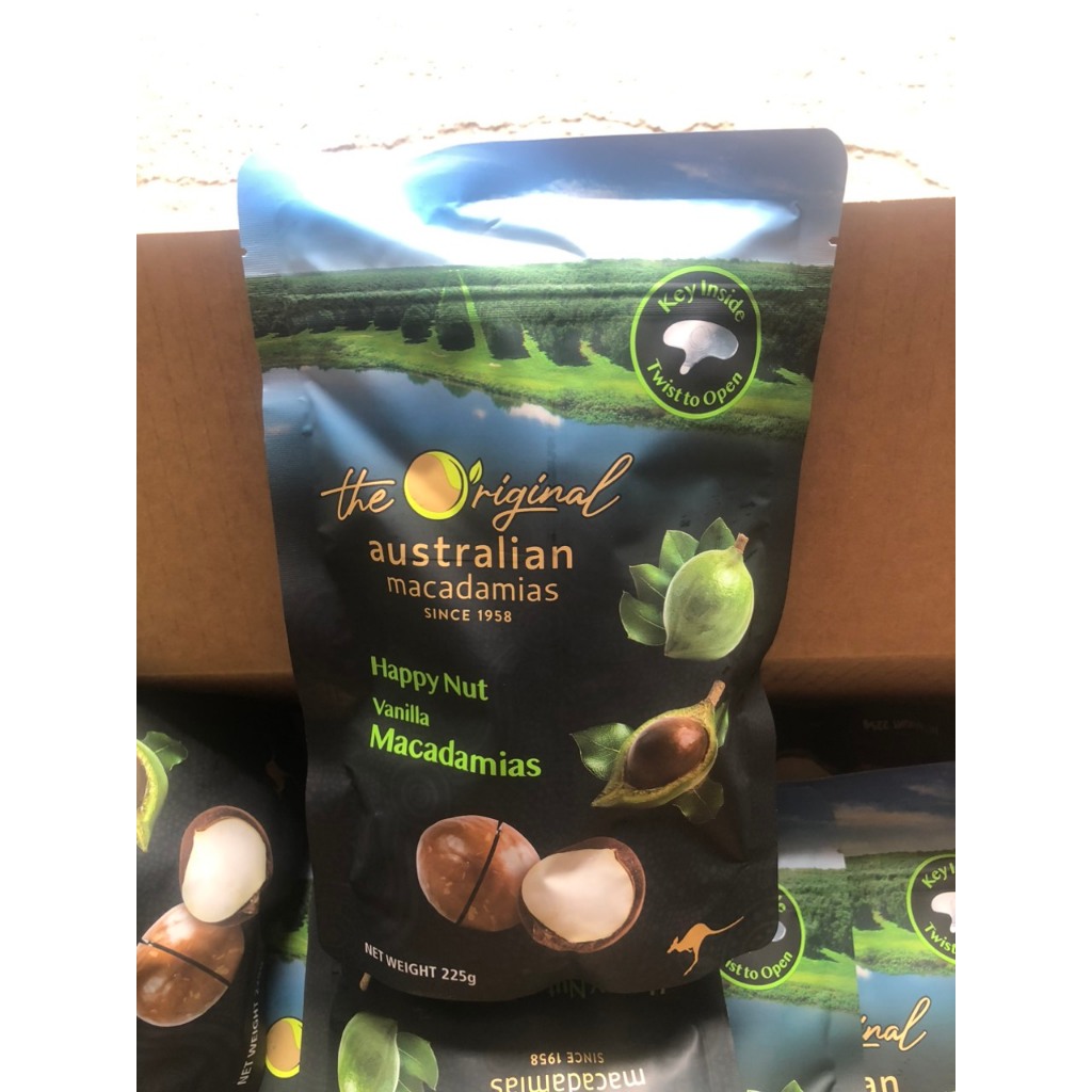 Hạt macca Macadamias Australia, Úc (225g) nguyên vỏ