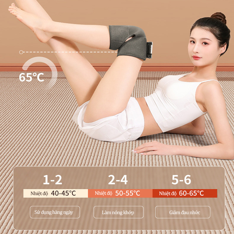 Máy Massage Đầu Gối Điện Rung Hồng Ngoại Đai Đeo Massage Ngải Cứu 3 In 1 Giảm Đau Nhức Gối Bả Vai Cánh Tay Làm Nóng 3s