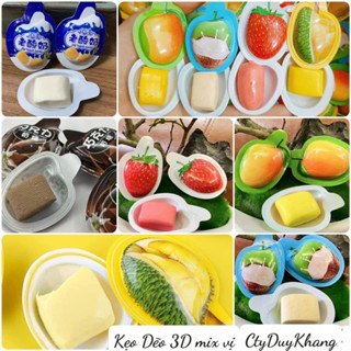  KẸO DẺO 3D TRÁI CÂY Mix Vị - Hủ Gấu Lớn 400G 