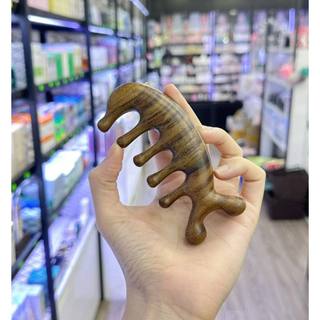 Lược Gỗ Mát-xa Da Dầu - Mặt - Cổ Đa Năng Chống Tĩnh Điện