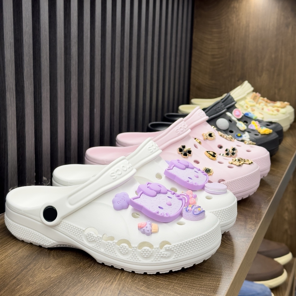 Giày Clog Unisex Cross Classic Baya Chính Hãng - Đúc Nguyên Khối - Nhẹ Êm Bền Bỉ - Item Cho Nam Và Nữ