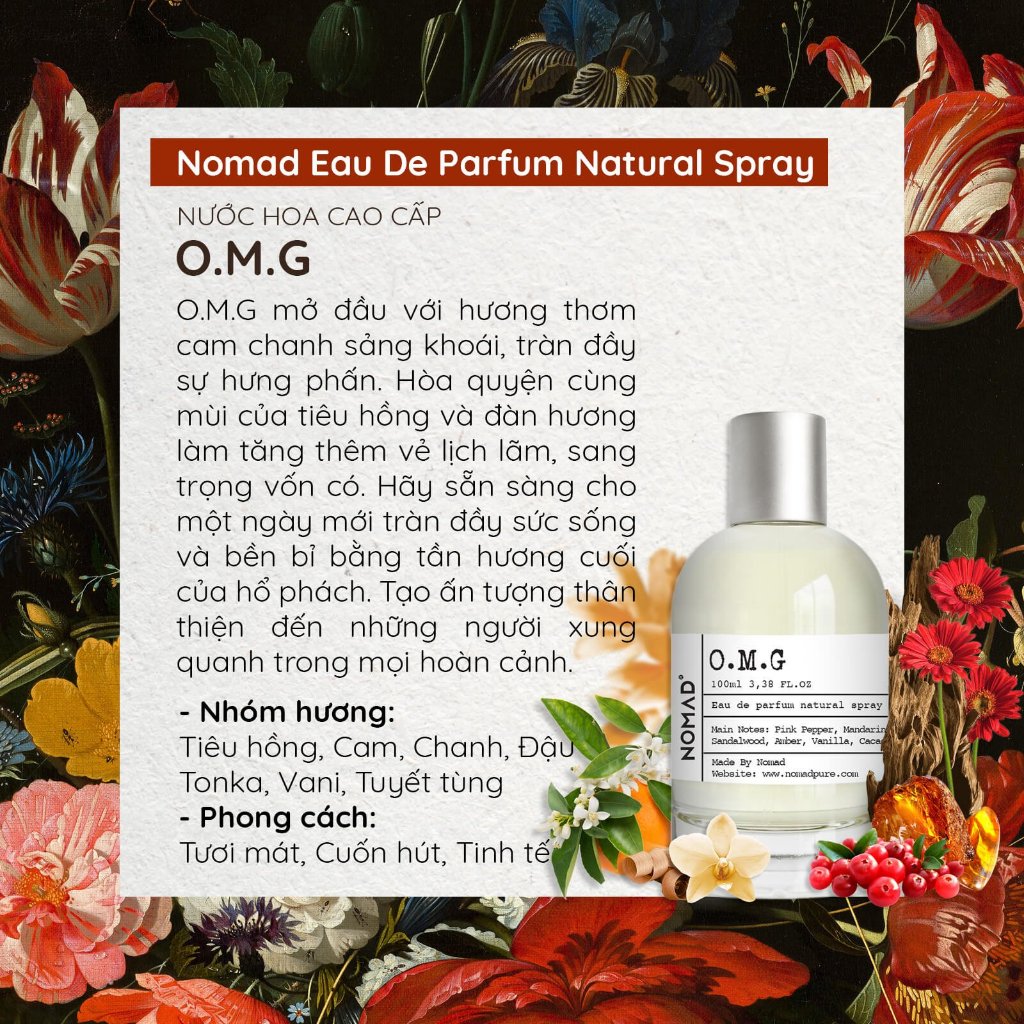 Nước Hoa Nomad O.M.G Eau De Parfum - Hương Thơm Gợi Cảm, Cuốn Hút