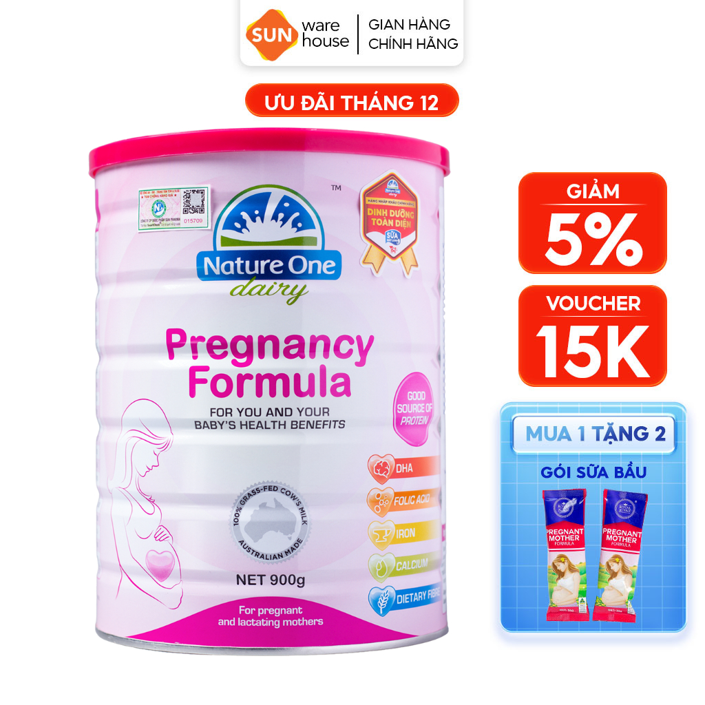 Sữa Bột Dairy Pregnancy Formula NATURE ONE Dành Cho Phụ Nữ Mang Thai Và Cho Con Bú Dairy Pregnancy Formula 990G