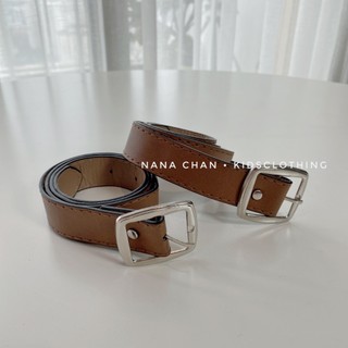 Thắt lưng trẻ em màu nâu i067, phụ kiện thời trang trẻ em mùa đông 2023, phong cách hàn quốc