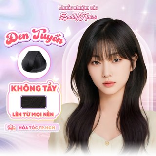 Thuốc nhuộm tóc màu ĐEN TUYỀN,ĐEN TỰ NHIÊN thuốc nhuộm tóc tại nhà Buddyhairs tặng kèm phụ kiện nhuộm tóc
