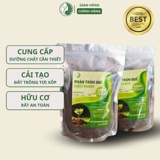 Phân trùn quế hữu cơ nguyên chất 5kg_KIEU FARM