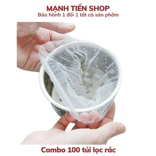  Combo 100 túi lọc rác bồn rửa chén, bát siêu tiện dụng