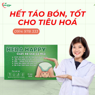 Chất xơ hòa tan Hera Happy [Chính Hãng] - Hết táo bón, tốt cho tiêu hóa (1 hộp 15 gói)
