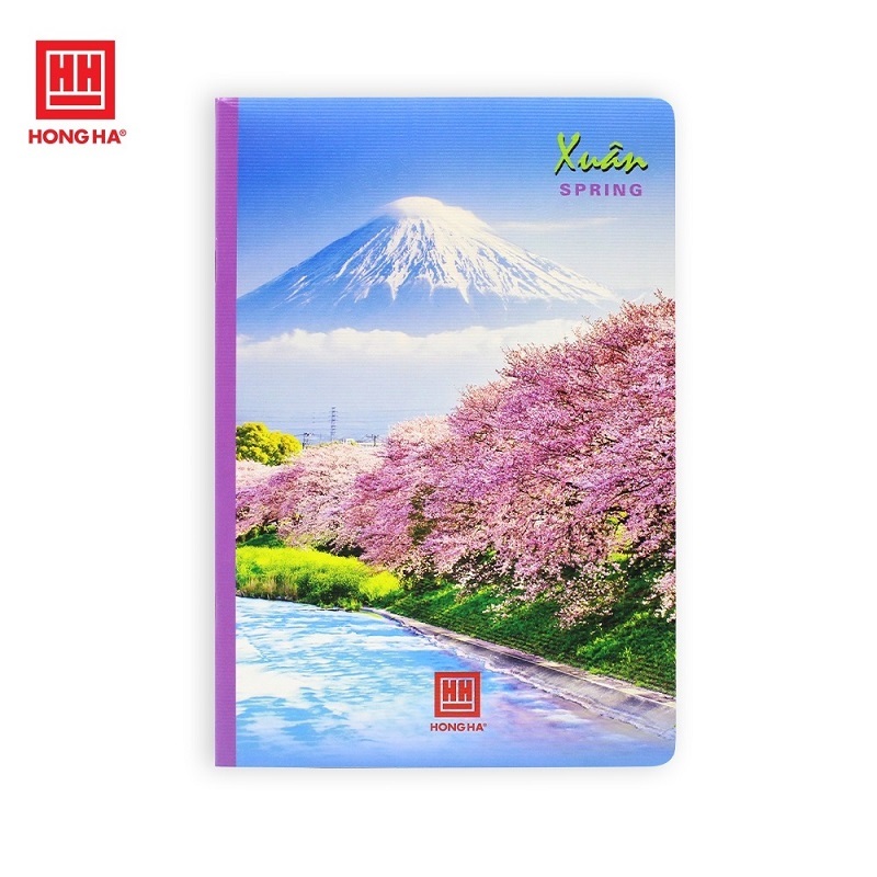 Vở kẻ ngang Pupil Bốn mùa 120 trang Hồng Hà 1001 Xuân Hạ Thu Đông / Vở kẻ ngang học sinh kích thước 175x250mm
