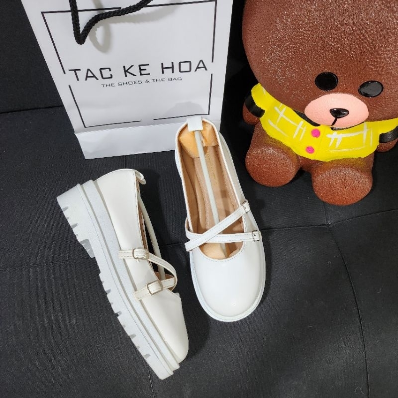 Giày Búp Bê Da Mềm Lolita Cao gót Phong Cách Nhật Bản Xinh Xắn Dành Cho Nữ