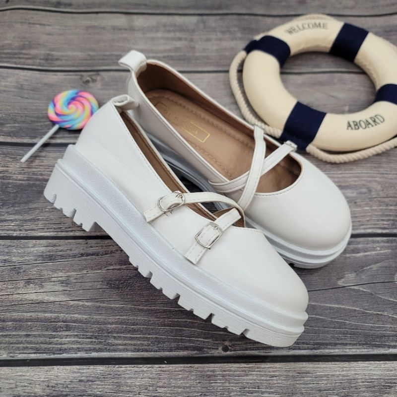 Giày Búp Bê Da Mềm Lolita Cao gót Phong Cách Nhật Bản Xinh Xắn Dành Cho Nữ