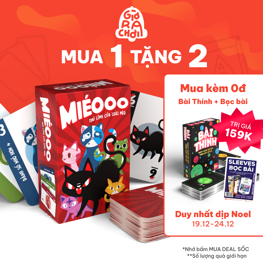 Miéooo - card game tương tác vui nhộn về những chú mèo - Board Game VN