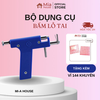 [TẶNG KÈM 196 KHUYÊN] Bộ dụng cụ bắn lỗ tai, súng bấm khuyên tại nhà vô trùng không đau