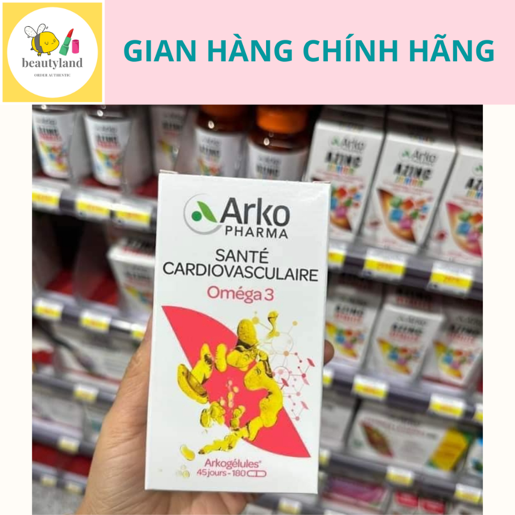 Dầu cá Omega 3 Arkopharma Pháp 180 viên