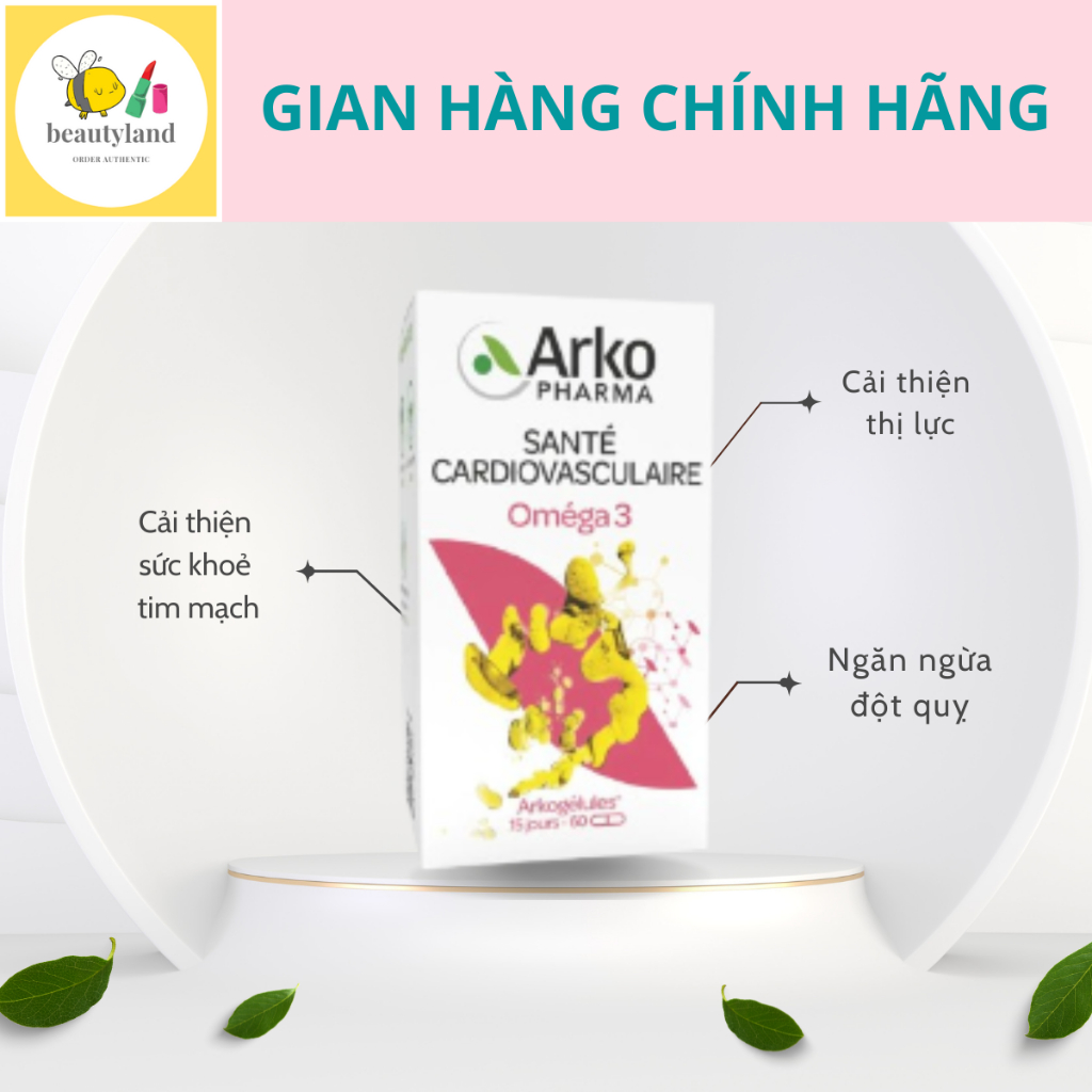 Dầu cá Omega 3 Arkopharma Pháp 180 viên