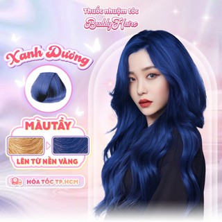 Thuốc nhuộm tóc màu XANH DƯƠNG thuốc nhuộm tóc tại nhà Buddyhairs tặng kèm phụ kiện nhuộm tóc
