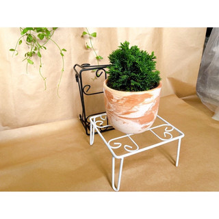 Kệ sắt vuông bọc nhựa đặt chậu hoa vuông, đế lót chậu cây (KT: 20cm x cao10cm)