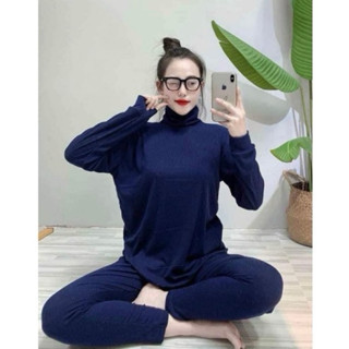 Đồ Bộ Cổ Lọ Ủ Kem Thun Tăm Lạnh Màu Sắc Đa Dạng Từ 40 kg - 70 kg