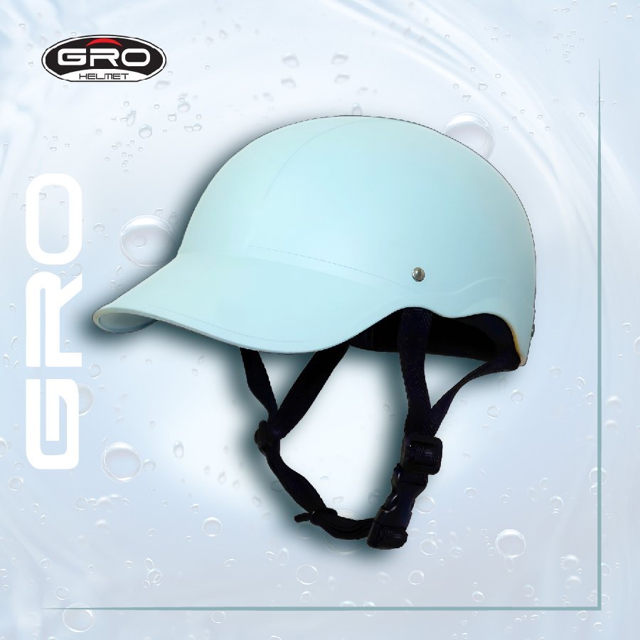 Mũ bảo hiểm lưỡi trai T68 GRO HELMET liền dành cho nam, mũ khoét cột tóc dành cho nữ