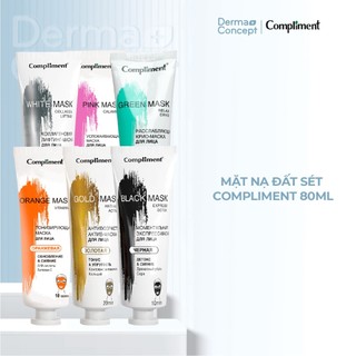 Mặt nạ đất sét Compliment detox da, làm sáng, kiềm dầu, se khít lỗ chân lông 80ml