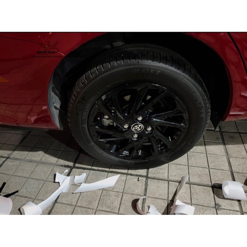 Decal dán mâm Toyota Vios 2021 2022 - Decal Tem dán lazang Toyota Vios