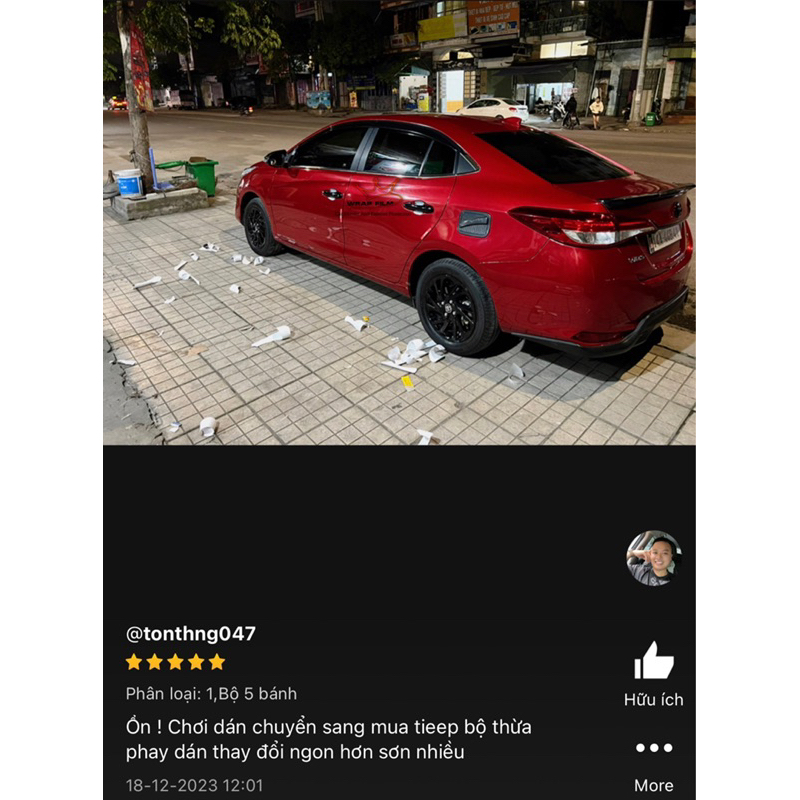 Decal dán mâm Toyota Vios 2021 2022 - Decal Tem dán lazang Toyota Vios