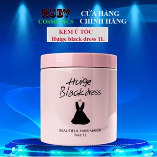 Kem ủ tóc Huiger black dress 1000ML BỘT NGỌC CHAI ,Ủ Tóc VÁY ĐEN siêu mềm mượt thơm chuẩn salon