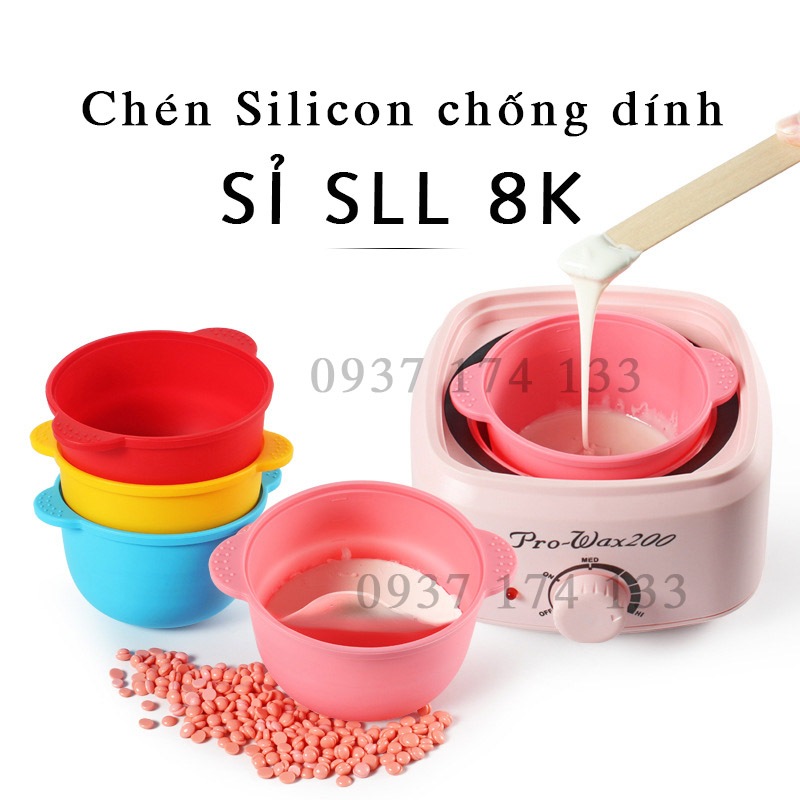 Chén silicon chống dính nấu sáp wax lông