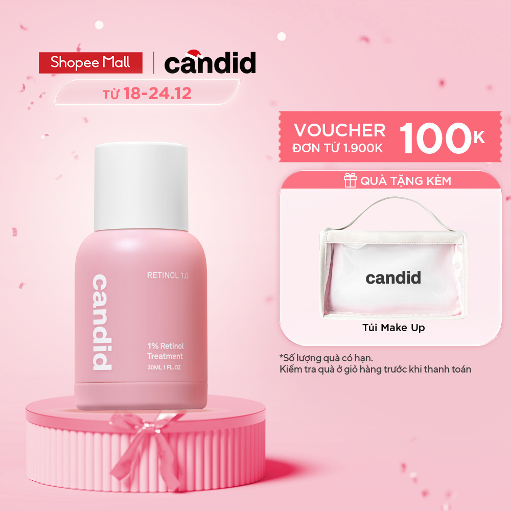 Hoạt Chất Retinol 1% Chống Lão Hóa & Cải Thiện Nếp Nhăn - CANDID 1% Retinol Treatment 30ml