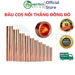  Đầu cos nối thẳng bằng đồng đỏ Đầu cos dây điện nối thẳng đầu cốt  cosse  ống đồng bấm dây 