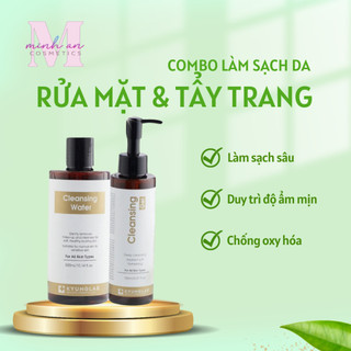 Combo sữa rửa mặt và nước tẩy trang Cleansing Water 300ml Kyunglab giúp làm sạch da dịu nhẹ ẩm mịn da