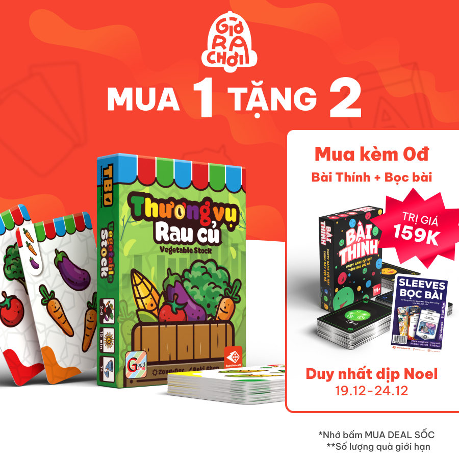 Trò chơi Board game Thương Vụ Rau Củ siêu vui, chơi cực cuốn dành cho 2-6 người | Boardgame VN