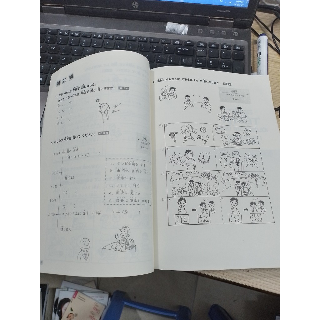 Sách Thanh Lý- Tiếng nhật cho mọi người trình độ sơ câp 1 - 25 bài luyện nghe