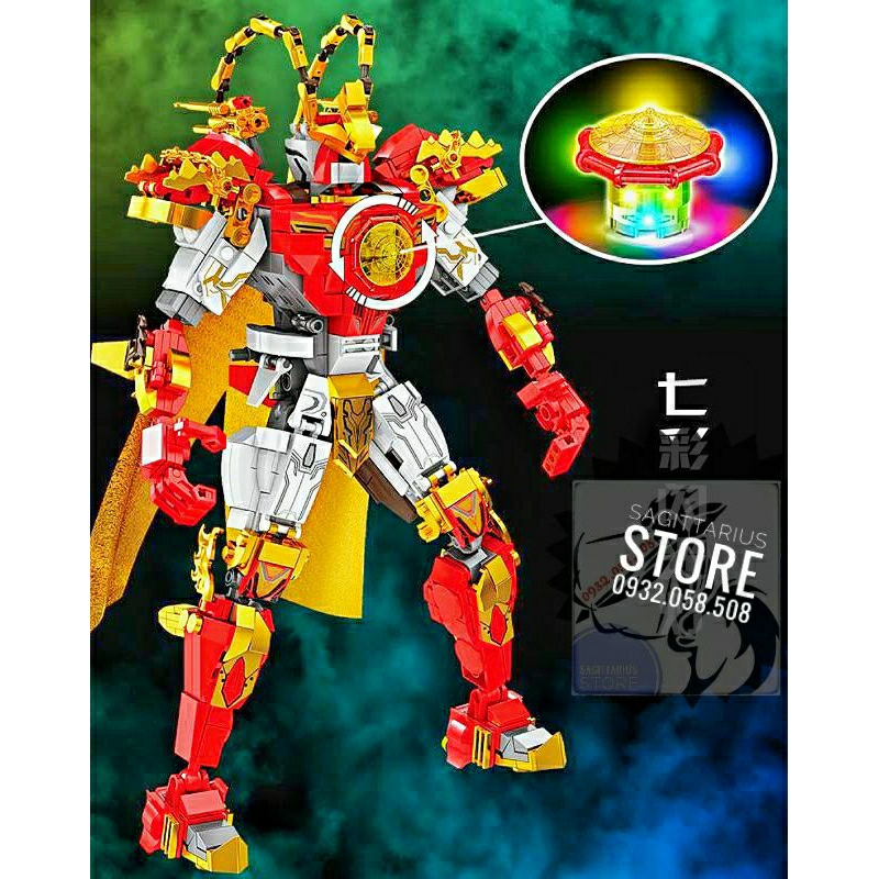 Bộ Xếp Hình K8084 Lắp Ráp Mech Tề Thiên Đại Thánh