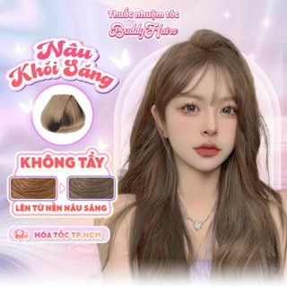 Thuốc nhuộm tóc màu NÂU KHÓI SÁNG thuốc nhuộm tóc tại nhà Buddyhairs tặng kèm phụ kiện nhuộm tóc