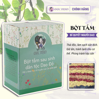 Bột tắm sau sinh dân tộc Dao Đỏ dạng túi lọc - Hộp 10 gói - Mộc Nhan