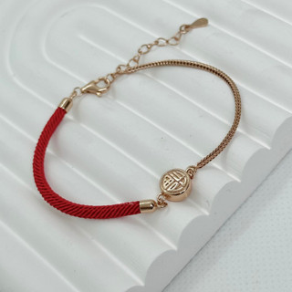  Vòng tay dây đỏ Hồng Phúc SILVER CHIC LT14 bạc 925 mạ vàng